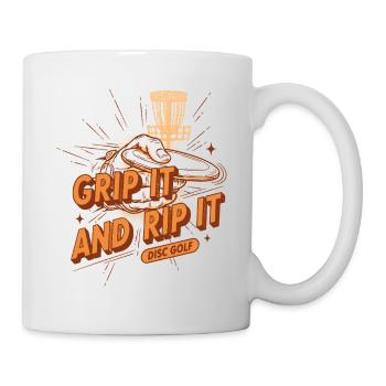 Pack es und reiß es Disc Golf lustiges Disc Golf - Tasse - Weiß - Rechts