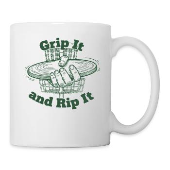 Pack es und reiß es Disc Golf Flying Disc - Tasse - Weiß - Rechts