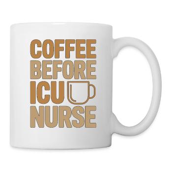 Infirmière en soins intensifs Café Infirmière diplômée Amoureuse du café - Mug blanc - blanc - Droite