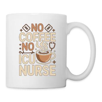 Infirmière en soins intensifs sans café sans soins aigus Amoureuse du café - Mug blanc - blanc - Droite