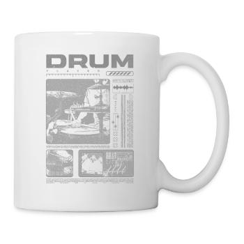 Rock-Schlagzeuger, Trommelspieler, Streetwear - Tasse - Weiß - Rechts