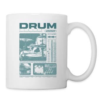 Rock-Schlagzeuger, Trommelspieler, Streetwear - Tasse - Weiß - Rechts
