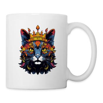 Couronne royale de chat - Mug blanc - blanc - Droite
