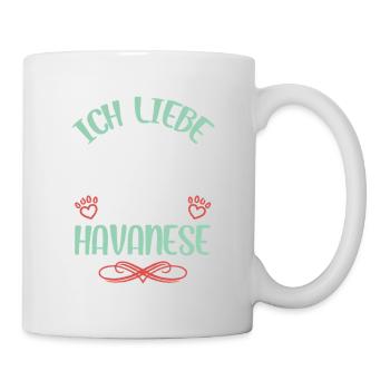 Havanese Liebe mit Flügeln - Tasse - Weiß - Rechts