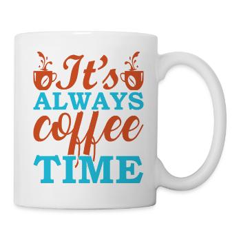 Coffee: Always Time for Espresso - Mug - white - Right