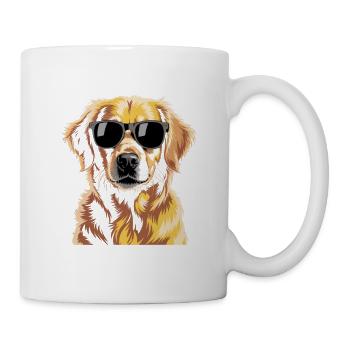 Golden retriever - Mug blanc - blanc - Droite