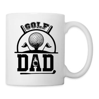 Golf Dad funny Golf Game Sayings Golf Father  - Tasse - Weiß - Rechts