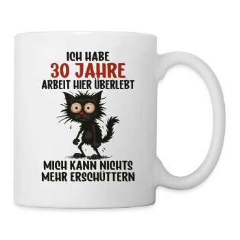 30 Year Company Anniversary Service Anniversary Work - Mug - white - Right