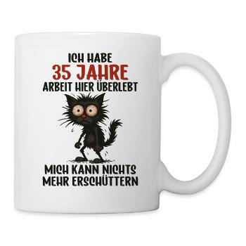 35th Anniversary of the Company Service Anniversary of Work - Mug - white - Right