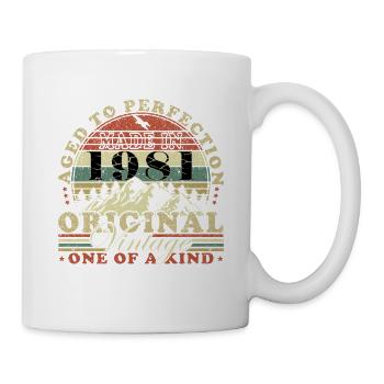 Made in 1981 - Limited Edition - Year of birth - Mug - white - Right