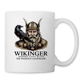 Légende viking viking marin Odin Raven Fighter - Mug blanc - blanc - Droite