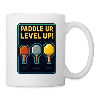 Paddle Up, Level Up Ping Pong - Mug blanc - blanc - Droite