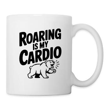 Rugir, c’est mon cardio - Mug blanc - blanc - Droite