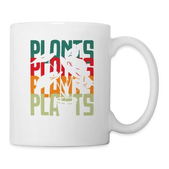 Jardinier amateur de plantes rétro - Mug blanc - blanc - Droite