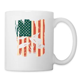 Amerikanische Flagge Pflanzenliebhaber Gärtner - Tasse - Weiß - Rechts