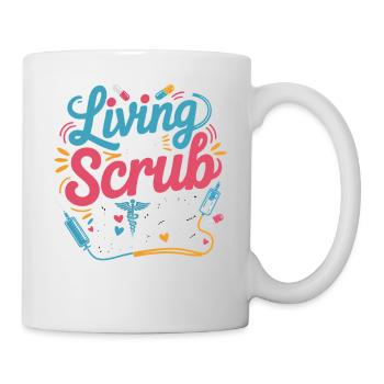Living the Scrub Life - Mug - white - Right