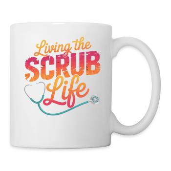 Living the Scrub Life - Mug - white - Right