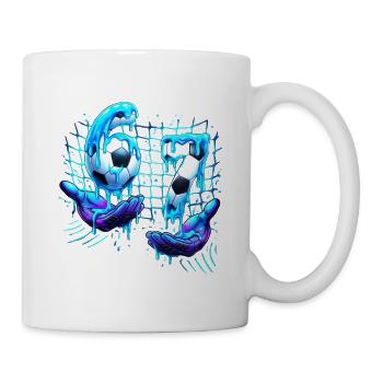 Soccer 67 Funny Six Seven Hands mème - Mug blanc - blanc - Droite