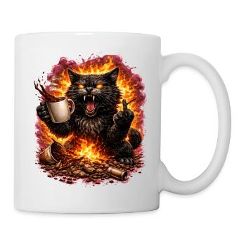 Fire Cat Coffee Defiance - Mug - white - Right