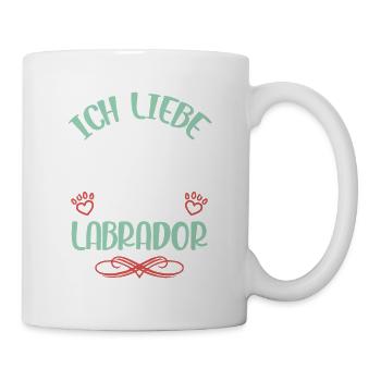 Ich liebe Labrador Engelsflügel - Tasse - Weiß - Rechts