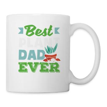 Beste Pflanze Hobby Dad Ever Funny Gardener - Tasse - Weiß - Rechts