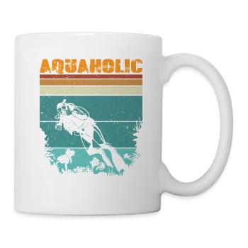 Retro Diver Design Vintage Saying - Mug - white - Right
