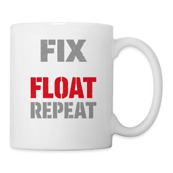 Bootswartung, Reparatur, Humor, - Tasse - Weiß - Rechts