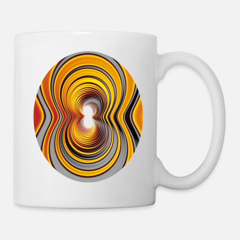 Tunnel de Tourbillon de Peinture - Mug blanc - blanc
