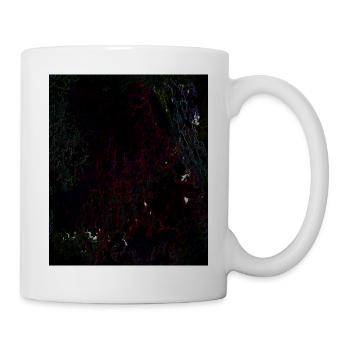 Dark Neon Lines Pattern - Mug - white - Right