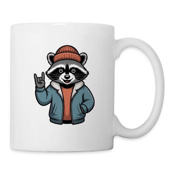 Rocker Raccoon - Mug - white - Right