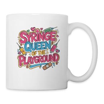 Infirmière pédiatrique Seringue Reine des enfants Infirmière - Mug blanc - blanc - Droite
