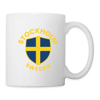 Stockholm Sweden Shield Emblem - Mug - white - Right