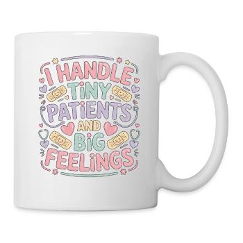 Infirmière pédiatrique Je gère les petits patients Infirmière pour enfants - Mug blanc - blanc - Droite