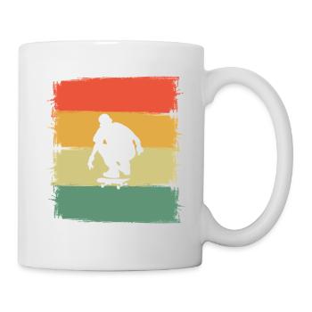 Skater Skateboard Skaten - Tasse - Weiß - Rechts