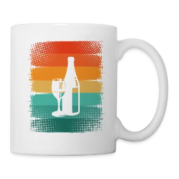 Wein - Tasse - Weiß - Rechts