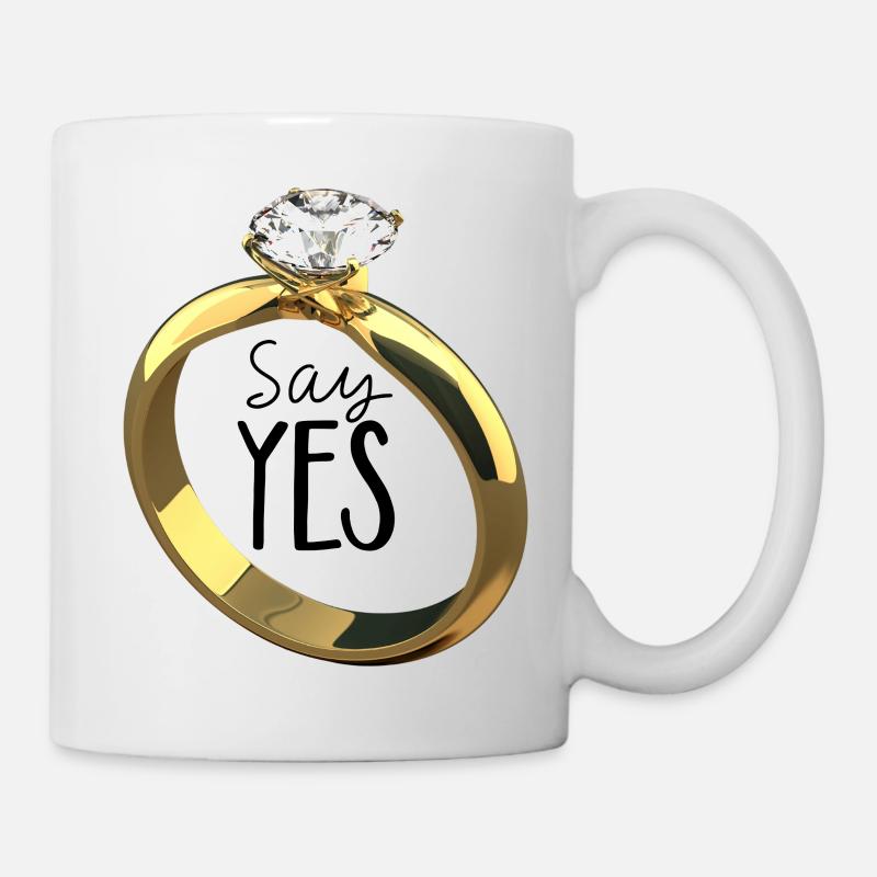 Say Yes! Demande en mariage - Mug blanc - blanc