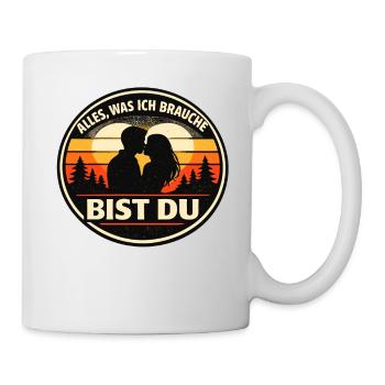 All I need is you, Valentine's Day - Mug - white - Right