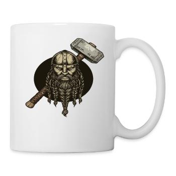 Légende viking viking marin Odin Raven Fighter - Mug blanc - blanc - Droite
