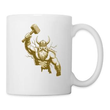Légende viking viking marin Odin Raven Fighter - Mug blanc - blanc - Droite