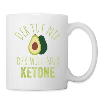 Avocado Keto Saying Image - Mug - white - Right