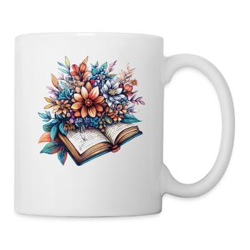 Blütenlese aus dem Buch - Tasse - Weiß - Rechts