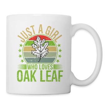 Just A Girl Who Loves Oak Leaf - Mug - white - Right
