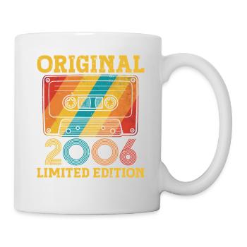 20e Anniversaire 20 ans 2006 Cadeau d'anniversaire - Mug blanc - blanc - Droite