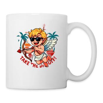Cupid Lustiger Spruch Anti-Valentinstag Love - Tasse - Weiß - Rechts