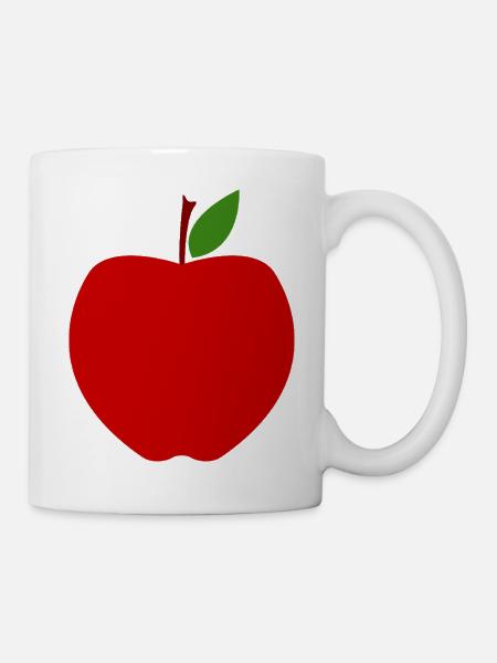 Apfel - Tasse - Weiß