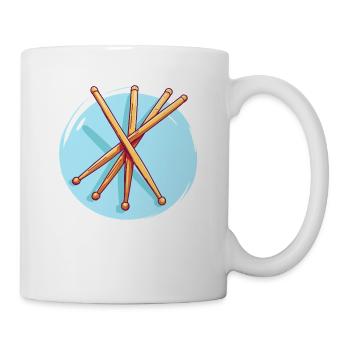 Drumsticks Drawing - Mug - white - Right
