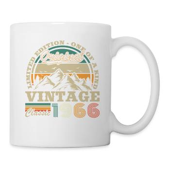 1966 Vintage Retro Geburtstagsgeschenk - Tasse - Weiß - Rechts