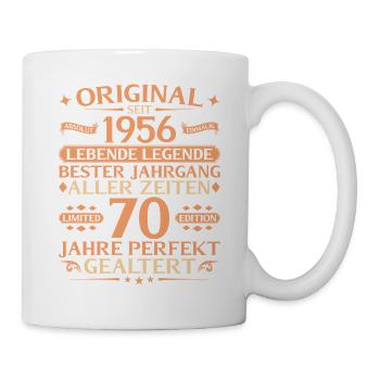 70th Birthday Absolutely Unique 1956 Vintage - Mug - white - Right