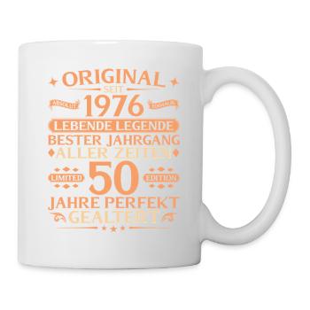 50th Birthday Absolutely Unique 1976 Vintage - Mug - white - Right