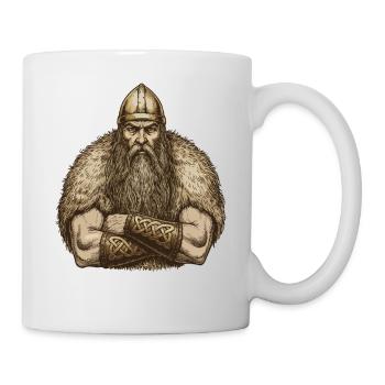 Légende viking viking marin Odin Raven Fighter - Mug blanc - blanc - Droite
